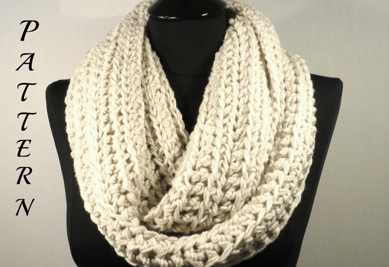 Crochet Pattern, Scarf Pattern, Crochet Infinity Scarf ...
