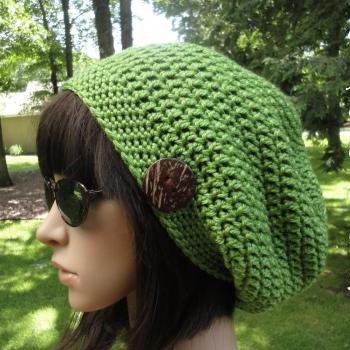 Crochet Hat Pattern - Womans Slouchy Hat - Unisex Slouchy ...